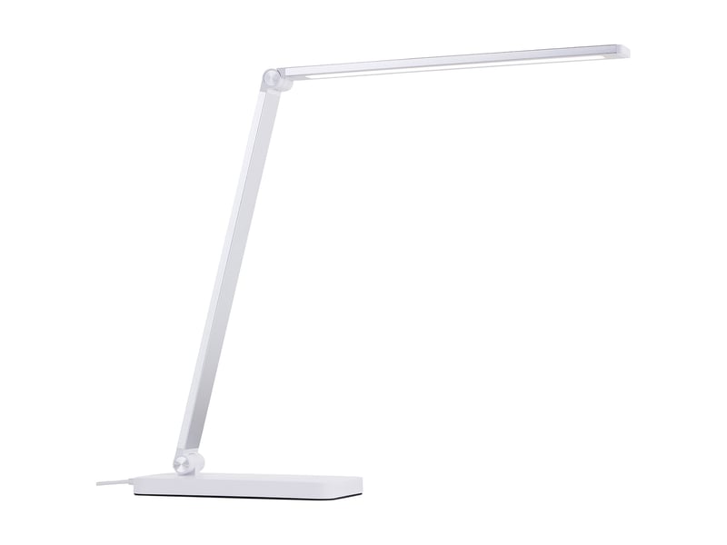 Lampe de bureau avec chargeur à induction FLORENCE coloris blanc - 1