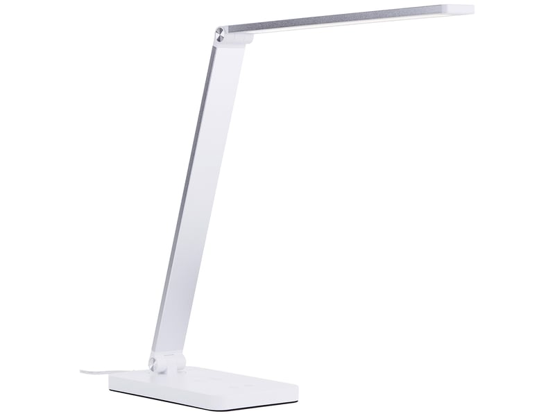 Lampe de bureau avec chargeur à induction FLORENCE coloris blanc - 2