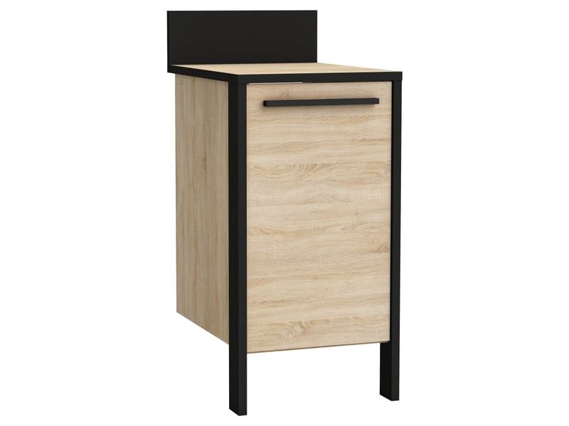 Meuble bas de cuisine 44 cm 1 porte FABRIK F5 coloris naturel - 2