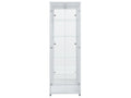 Vitrine coloris noir 4 étagère(s) PAROS BLANCHE - 58 cmx172 cm - 1