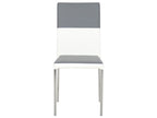 Chaise MILO coloris gris/blanc - 1
