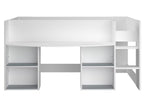 Lit combiné 90x200 cm Pirouette coloris Blanc - 2