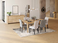 Table de séjour rectangulaire avec allonge naturel PORTLAND 2 - 90 cmx156 cm- 191 cm - 1