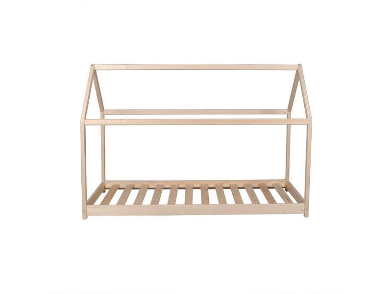 Lit cabane 90x190 cm Panda coloris Bois clair - 2