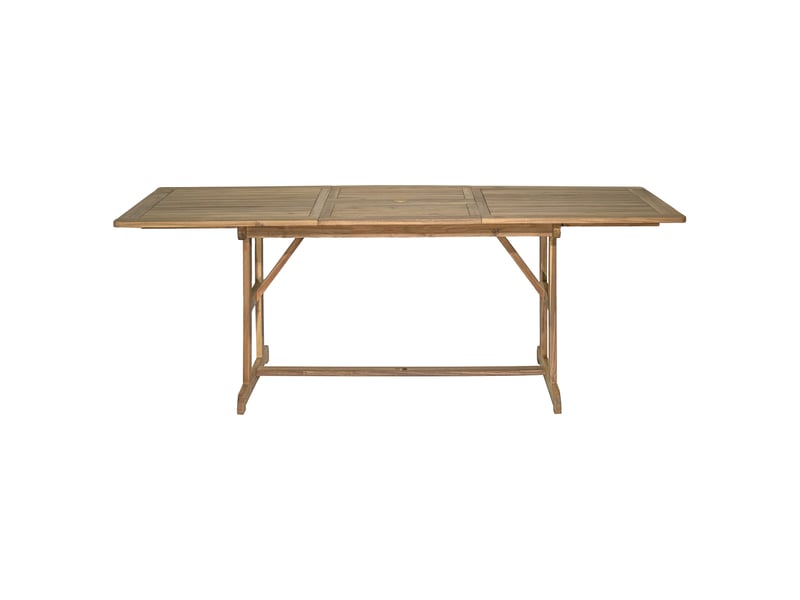 Table de jardin en acacia avec extension 150-210 cm DANANG - 2
