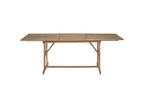 Table de jardin en acacia avec extension 150-210 cm DANANG - 2
