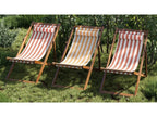Bain de soleil réglable RAYA en acacia coloris jaune - 1