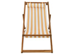 Bain de soleil réglable RAYA en acacia coloris jaune - 2