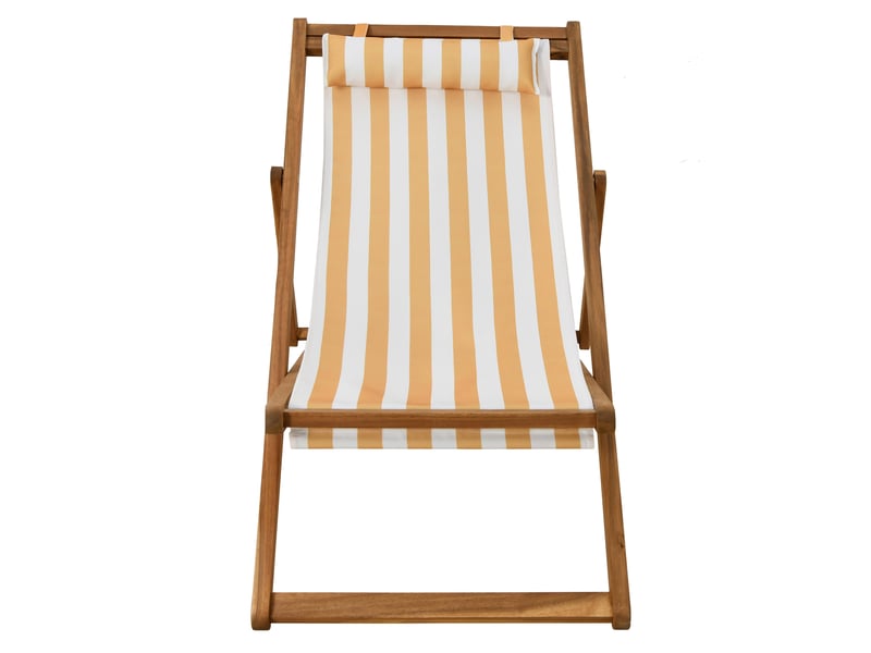 Bain de soleil réglable RAYA en acacia coloris jaune - 2