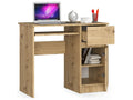 Meuble informatique enfant AKORD Bureau Piksel Droit 90 cm coloris naturel - 1