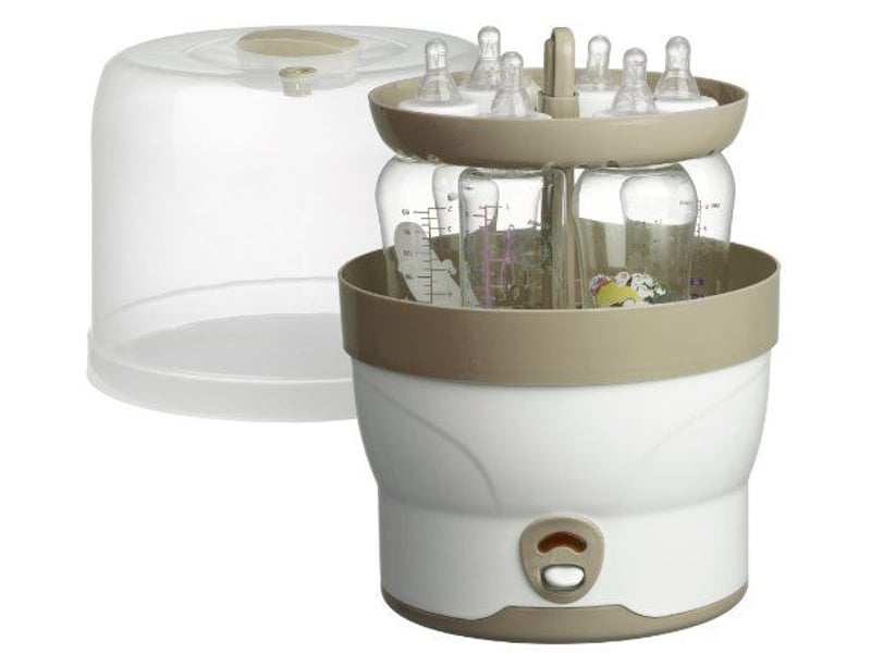 Olympia stérilisateur de bibérons à vapeur électrique blanc, beige - 2