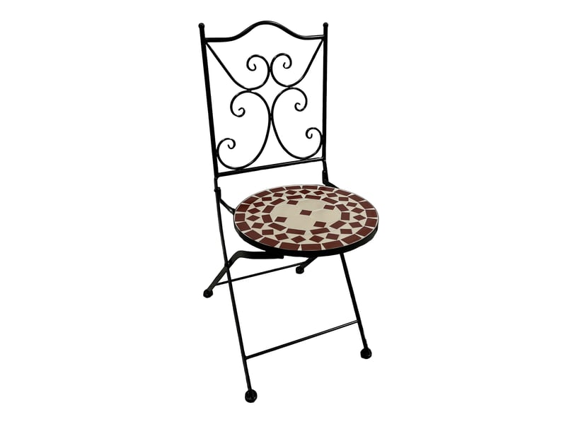 Axi camilla table et chaise bistrot, 2 chaises 1 table, ensemble bistro extérieur, mosaique vin rouge - salon de jardin bistrot, table bistrot pour jardinbalconterrasse - 1