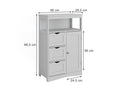 Vicco meuble salle de bain, blanc, 56x86.5cm - 1