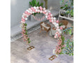 Arche décorative - arche de mariage - arche de ballon - dim. 280l x 60l x 258h cm - acier doré - 1