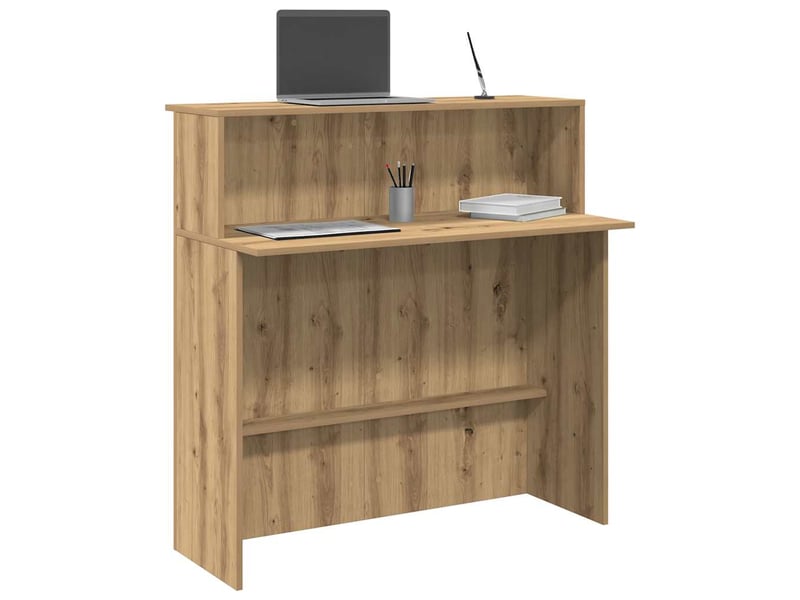 Bureau VIDAXL 100 cm coloris marron - 1