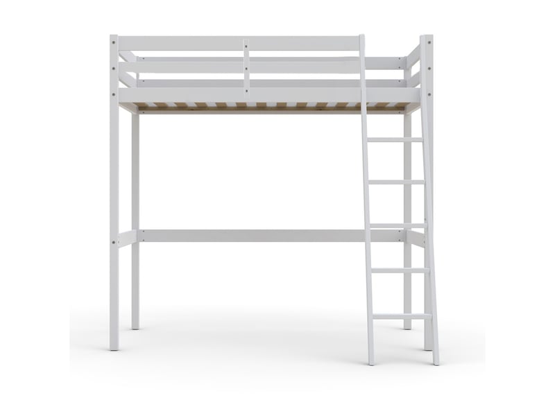 Lit mezzanine 90x190 cm LE QUAI DES AFFAIRES coloris blanc - 1