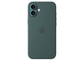 Coque en silicone avec magsafe pour iphone 16 plus vert lacustre - 1