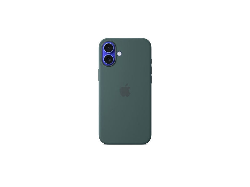 Coque en silicone avec magsafe pour iphone 16 plus vert lacustre - 2