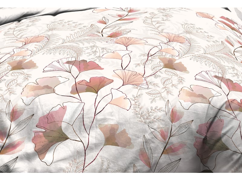 Housse de couette 240x260 + 2 taies - pur coton 57 fils - kyoto - 1