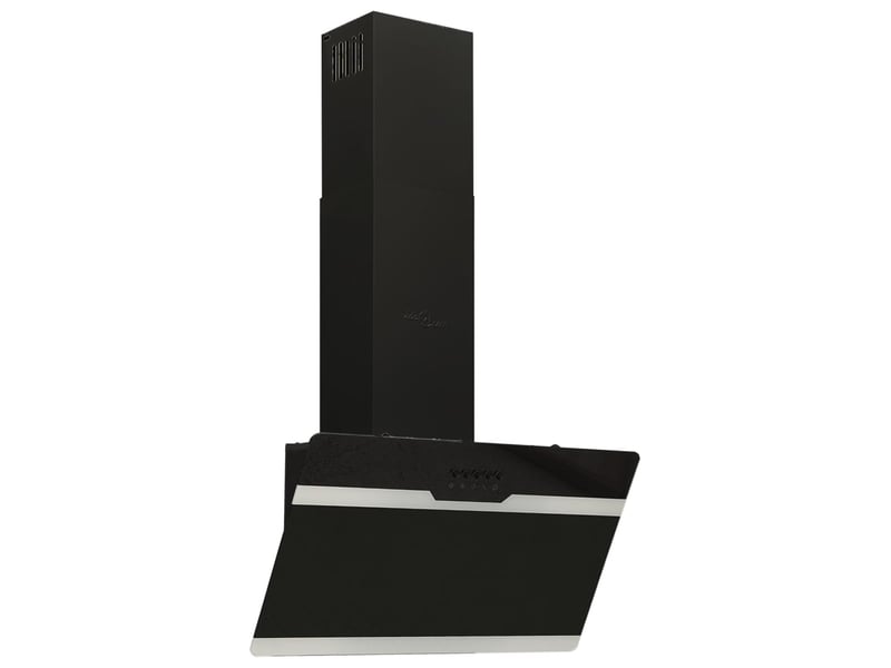 Vidaxl hotte murale 60 cm acier et verre trempé noir - 2