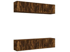 Meuble tv coloris marron 100 cm - 2
