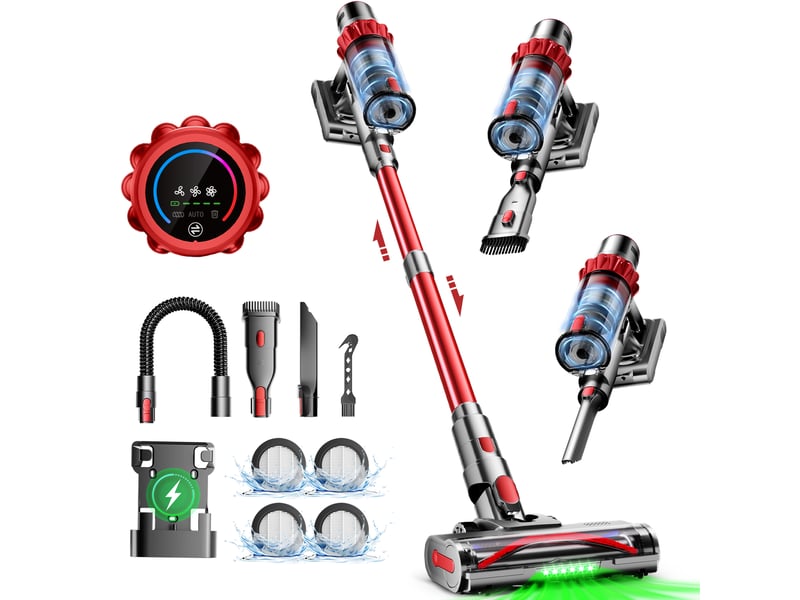Aspirateur balai rechargeable HIAZURM -80kpa-80min-2.0L - 220 air watts - 2