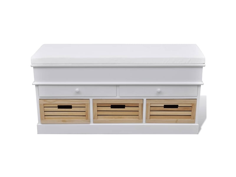 Banc coloris blanc - 1