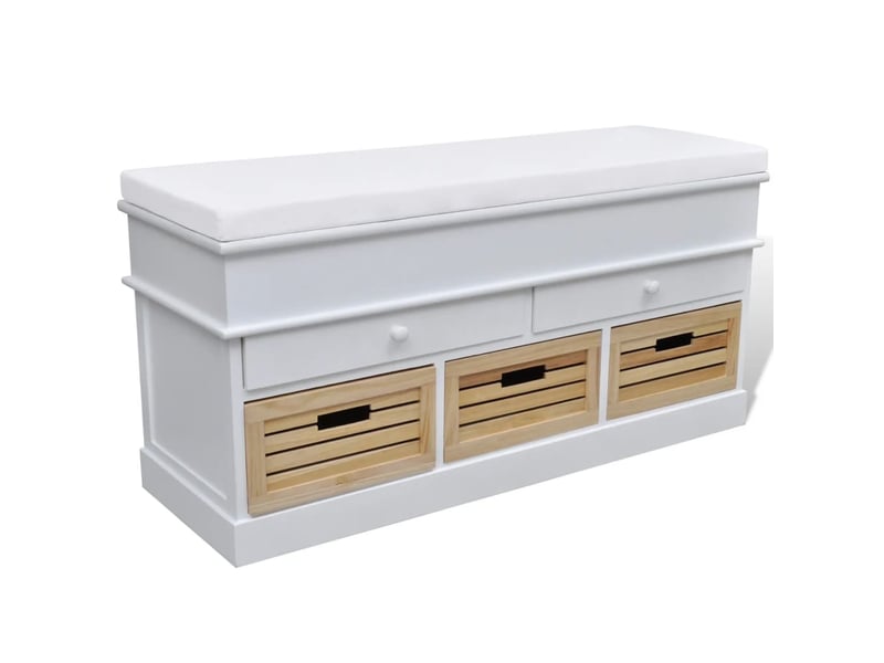 Banc coloris blanc - 2
