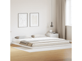 Lit 2 places 200x200 cm coloris blanc - 1