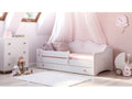 Lit simple 80x180 cm KOBI Lit d'enfant EMMA coloris blanc - 1