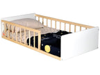 Lit simple 80x160 cm LE QUAI DES AFFAIRES coloris bois clair - 2