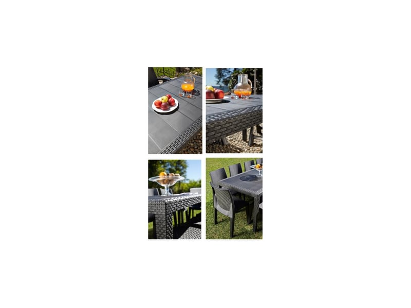 Table queen resine tressee - 1