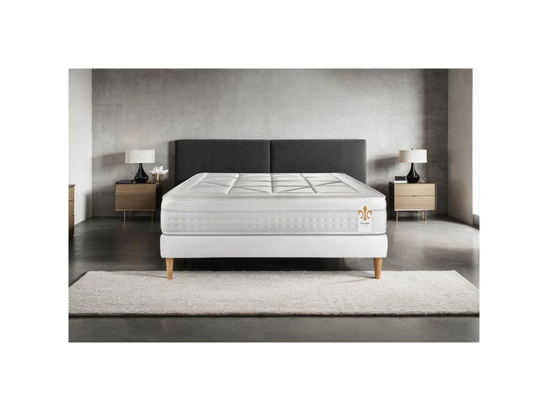 Matelas 140x190 cm LITIER DELUXE Confort Signature Ressorts + mémoire de forme soutien Medium épaisseur 28 cm - 1