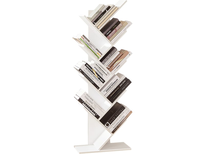 Bibliotheque coloris blanc 9 étagère(s) VASAGLE - 25 cm x 141 cm - 2