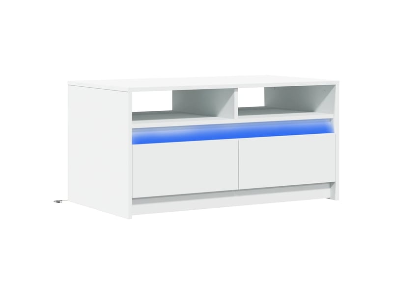 Table basse rond(e) coloris blanc DECOSHOP 26 - 1