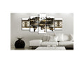 Tableau cartes du monde metalic world taille 200 x 100 cm - 1