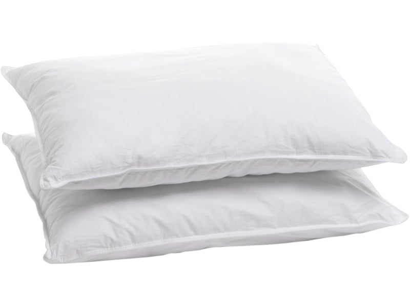 Lot de 2 oreillers mémoire de forme mixte anti-acariens 50x70cm - 2