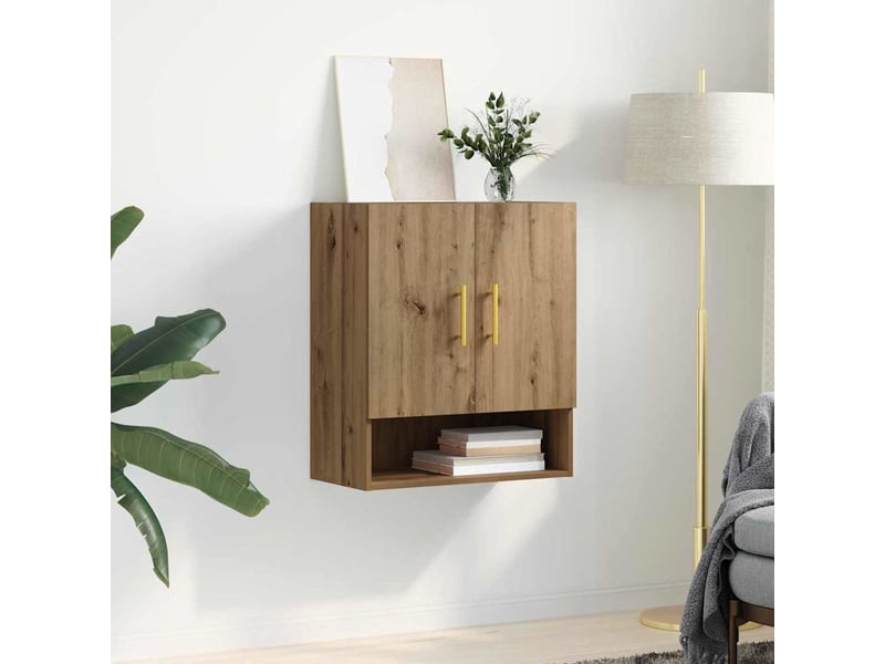 Vidaxl meuble mural 60 x 31 x 70 cm bois d'ingénierie chêne artisanal - 1