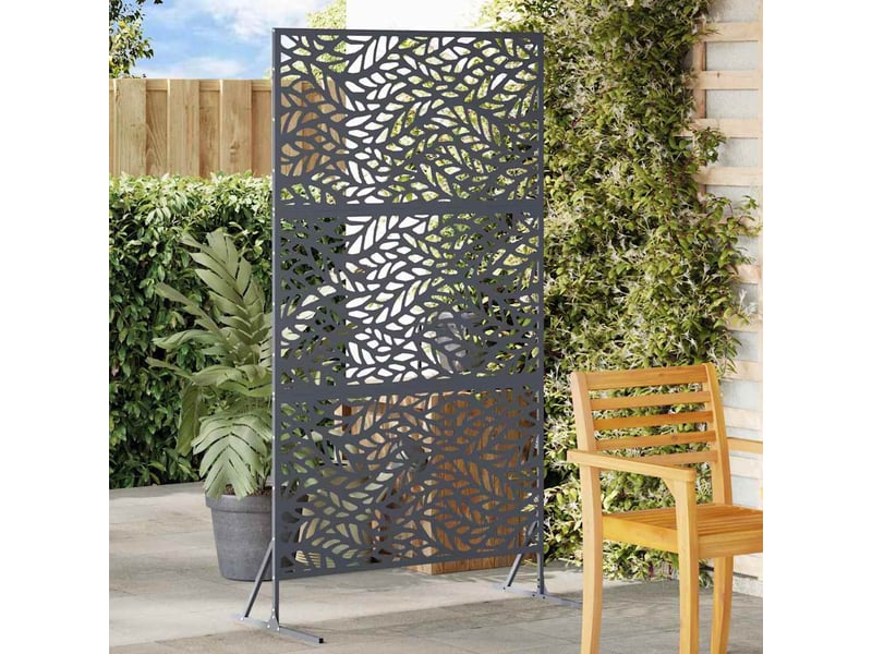 Vidaxl écran de confidentialité anthracite 100 x 50 x 180 cm acier - 1