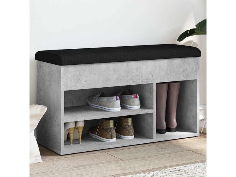 Banc coloris gris VIDAXL - 32 cm - 1