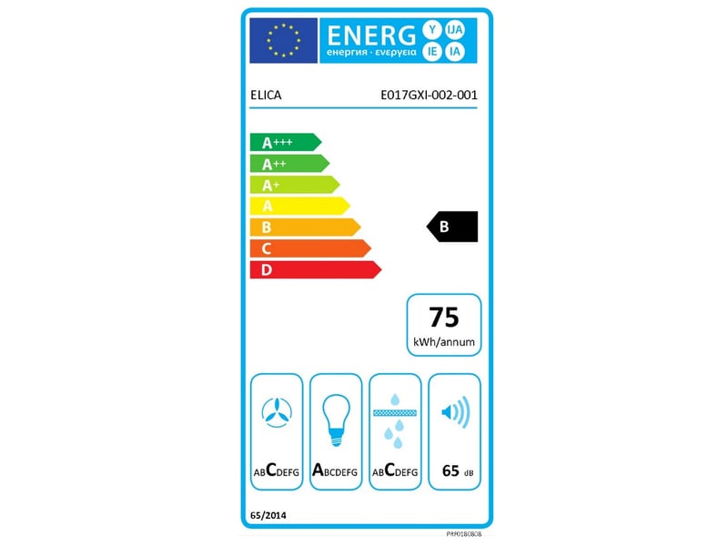 Groupe filtrant Recyclage ou évacuation ELICA PRF0180808 - 580 m³/h 52 cm - 1