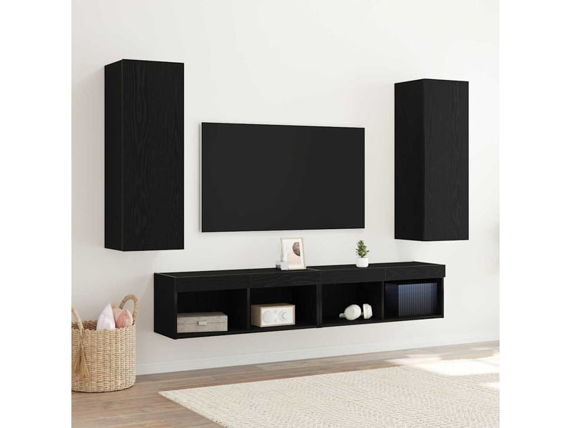 Meuble tv coloris noir 30.5 cm - 1