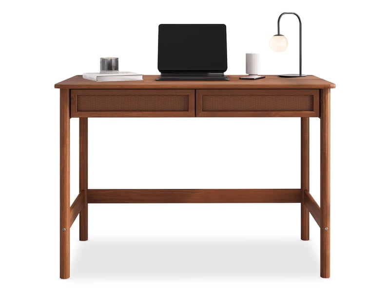 Bureau IDIMEX 110 cm coloris marron - 2