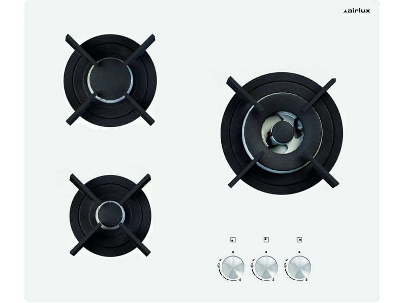 Plaque de cuisson gaz AIRLUX AV635HWH - 3 foyer(s) 6150 watts - 2
