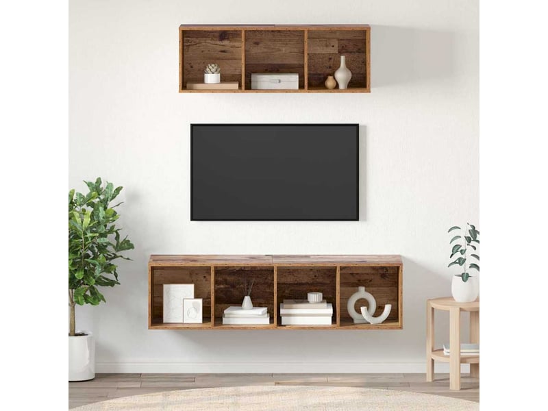 Meuble tv coloris marron 37 cm - 1