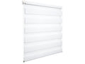 1 pièce store enrouleur double fixation rapide sans perçage.store jour et nuit.90x220cm blanc - 1
