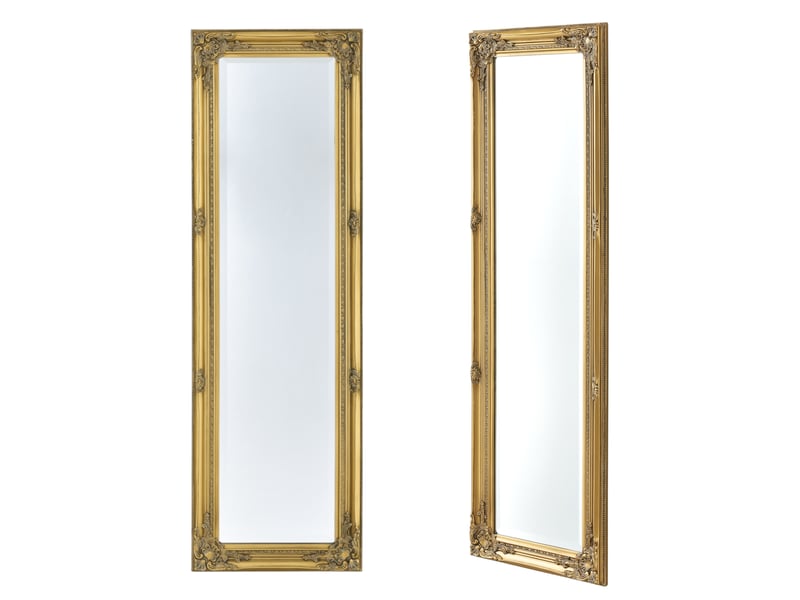 Miroir à fixer coloris doré Livorno - 132 cm x 42 cm - 2