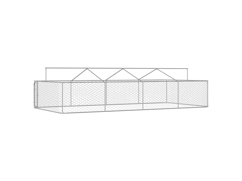 Vidaxl chenil extérieur avec toit 600x300x150 cm - 1