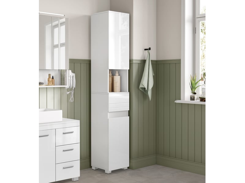 Etagère 30 cm coloris blanc VASAGLE 30 x 30 x 170 cm - 1