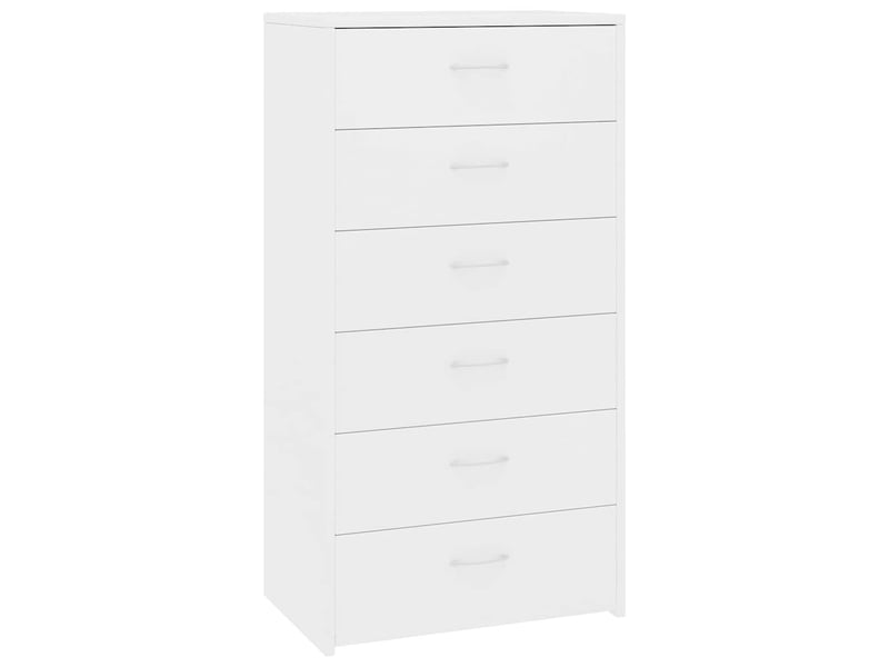 Buffet 0 porte(s) 6 tiroir(s) VIDAXL 800666 - 50 cm coloris blanc - 2